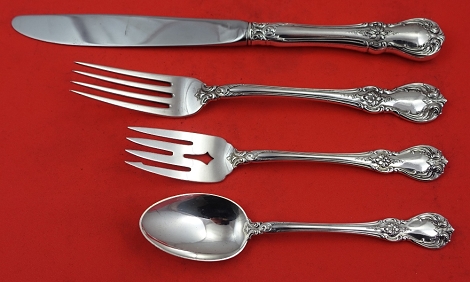 Dinner 4-pc Setting availability based on stock listed below - Old Master by Towle - Sterling